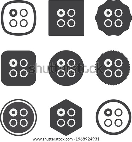 ui radios grid icon . web icon set . icons collection. Simple vector illustration.