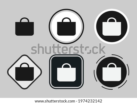bag fill icon . web icon set. Collection of high quality black outline logo for web site design and mobile dark mode apps. Vector illustration