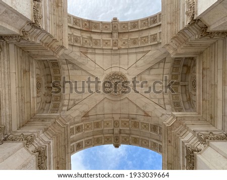 Similar – Image, Stock Photo Historical facade of the Zwinger in Dresden with cloudless sky