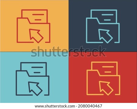 Api Personal Folder Logo Template, Simple Flat Icon Of folder,web,personal