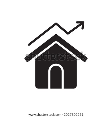 House Up Filled Icon Vector Illustration