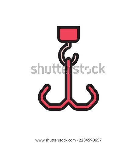 Meat Hanger Icon Vector Illustration