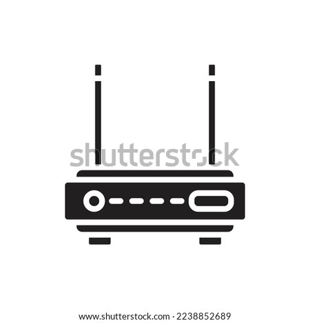 Office Router Filled Icon Vector illustration