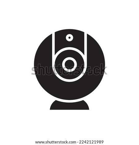 Webcam Filled Icon Vector 