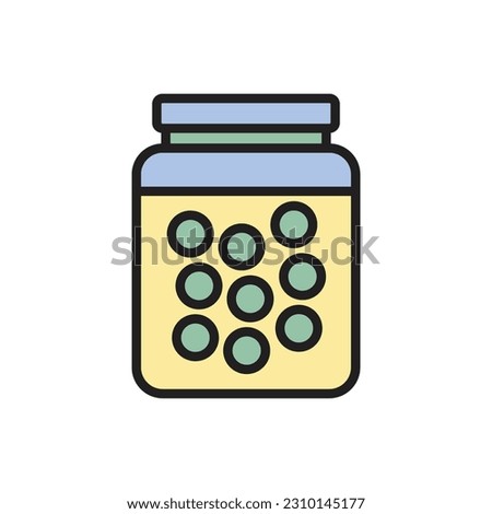 Canned Fruit Icon Vector Illustration