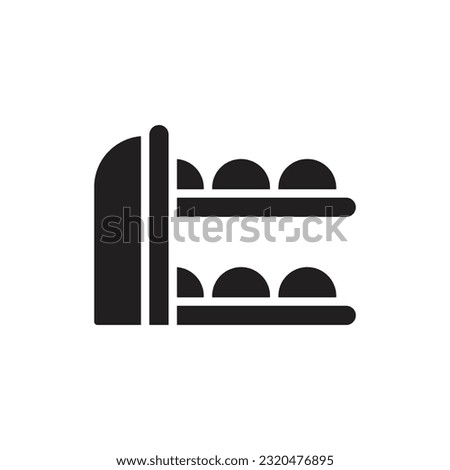 Bowling Rack Filled Icon Vector Illustration