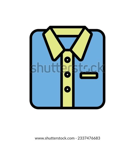 Polo Shirt Icon Vector Illustration