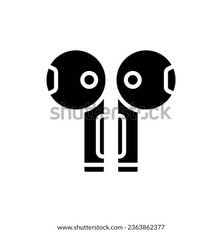 Marathon Earpods Filled Icon Vector Illustration