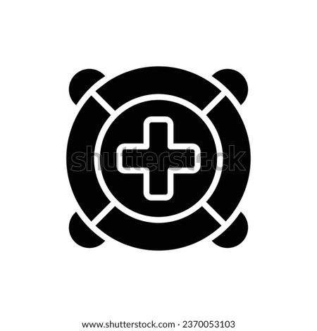 Volunteer Security Filled Icon Vector Illustration