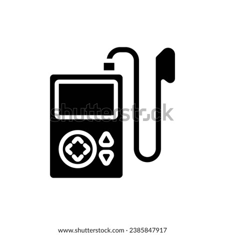 Rapper Music Player Filled Icon Vector Illustration