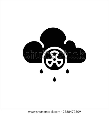 Climate Acid Rain Filled Icon Vector Illustration