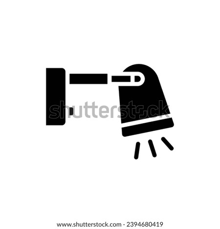 Home Lamp Filled Icon Vector Illustration