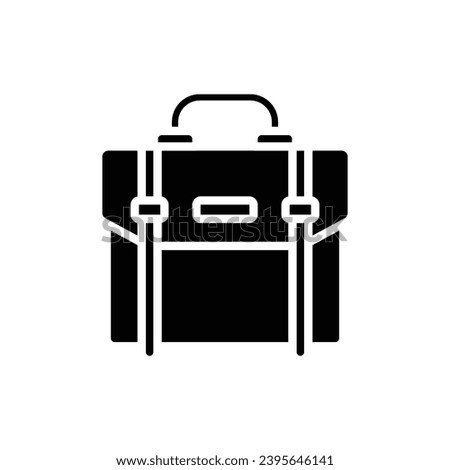 Office Briefcase Filled Icon Vector Illustration