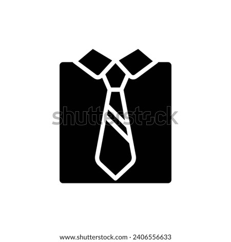 Workplace Shirt Filled Icon Vector Illustration