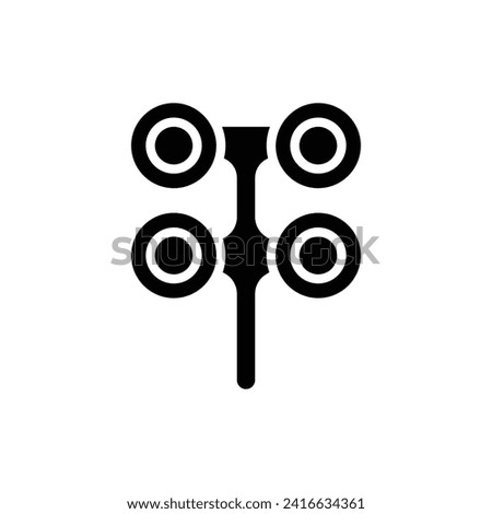 Optometrist Filters Filled Icon Vector Illustration