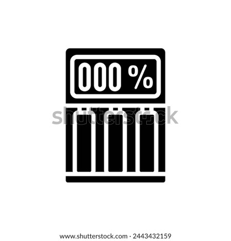 Vape Charger Filled Icon Vector Illustration