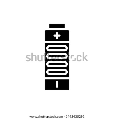 Vape Battery Filled Icon Vector Illustration
