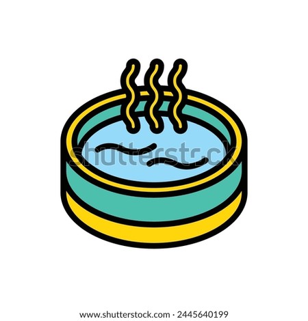 Swim Hot Tub Icon Vector Illustration