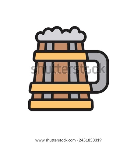 Viking Beer Icon Vector Illustration