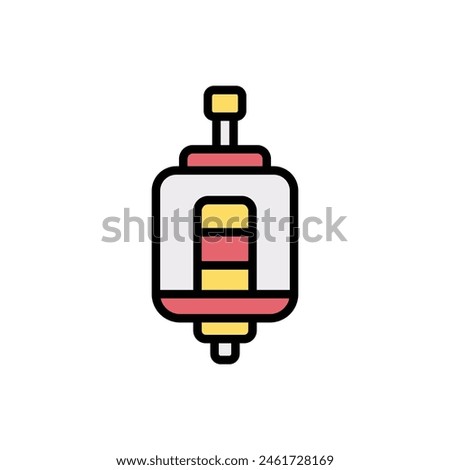 Electrician Dynamo Icon Vector Illustration