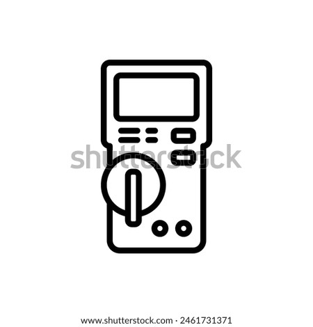 Electrician Analyzer Filled Icon Vector Illustration