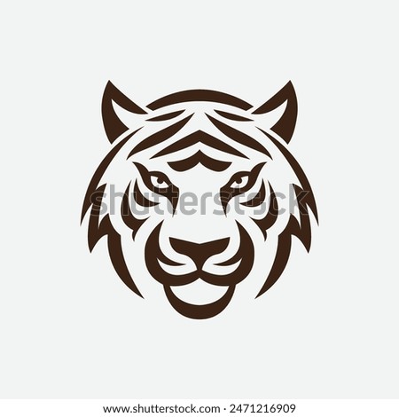 Tiger Head Logo Vector Illustration