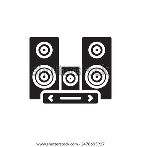 Event Speaker Filled Icon Vector Illustration