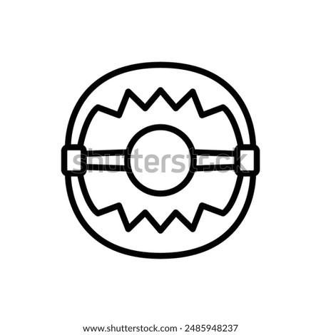 Animal Welfare Trap Outline Icon Vector Illustration