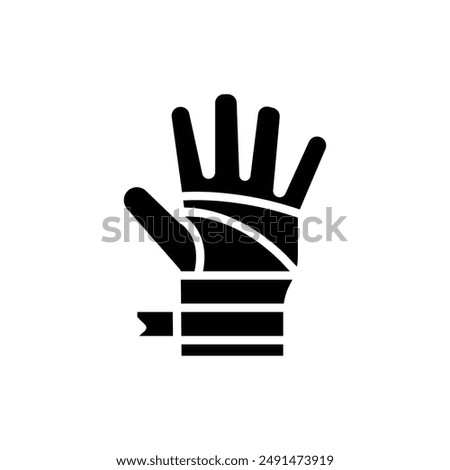 Pharmacy Bandaged Filled Icon Vector Illustration