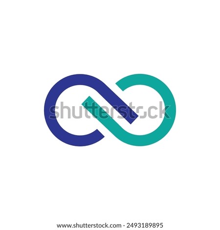 Simple Infinity Logo Vector Illustration