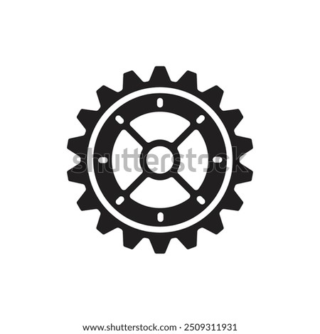 Biker Gear Filled Icon Vector Illustration