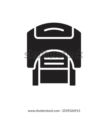 Stationery Stamp Filled Icon Vector Illustration