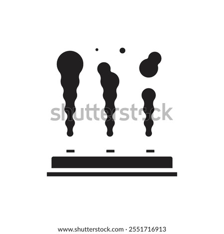 Theatre Smoke Effect Filled Icon Vector Illustration