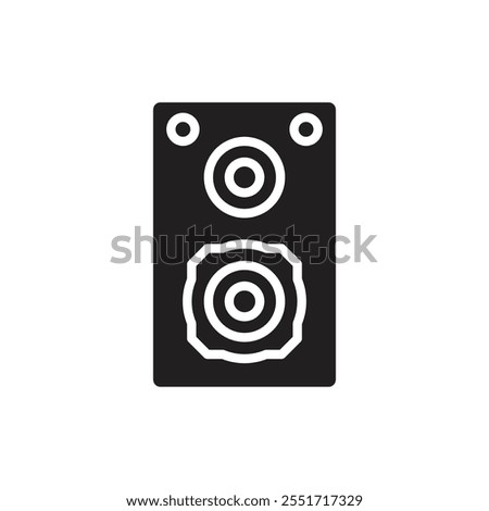 Theatre Speaker Filled Icon Vector Illustration