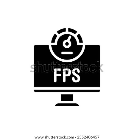 Esports Fps Filled Icon Vector Illustration