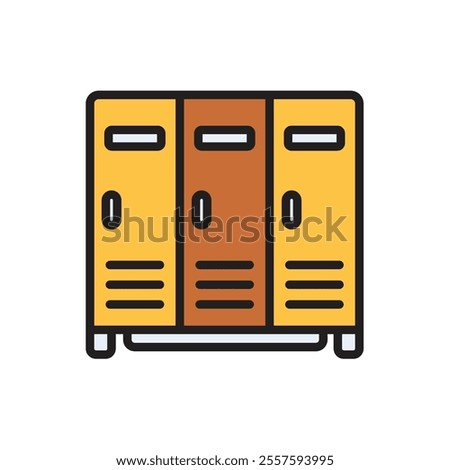 Rugby Locker Icon Vector Illustration