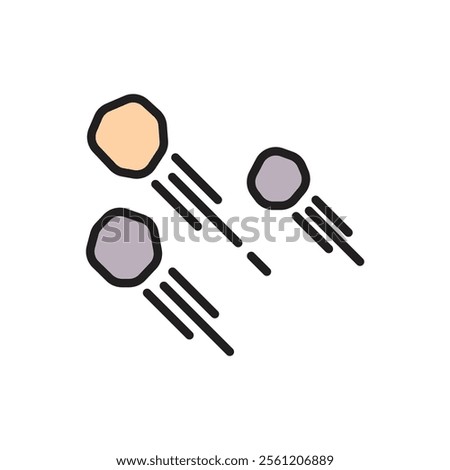 Protest Throw Stone Icon Vector Illustration