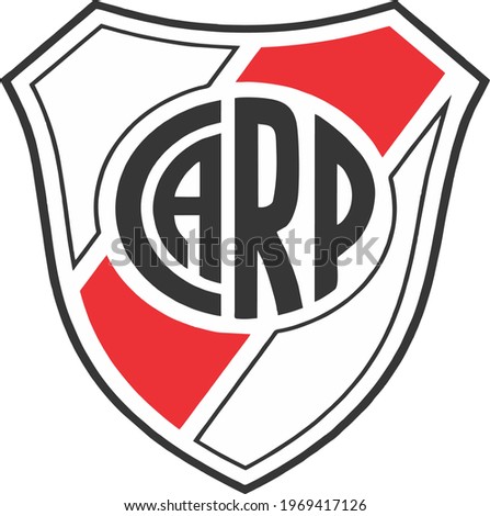 coat of arms  of river plate escudo vector - editable flags and maps