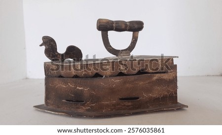 Image, Stock Photo Cock locked in a cage cock