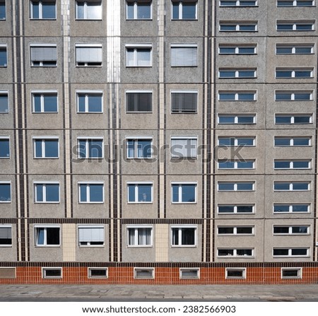 Similar – Image, Stock Photo architectural pattern, Berlin old building in beige with beautiful stucco