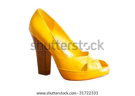 elegant  yellow shoe