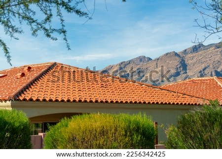 Similar – Image, Stock Photo roof area. Roof Tiled roof