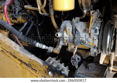 Alternator , the engine part of Wheel Loader.