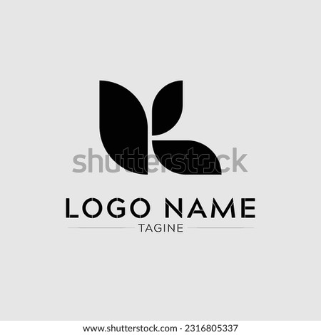 Alphabets logo design symbols initials R G 9 K triangle square circle business flat clean simple 