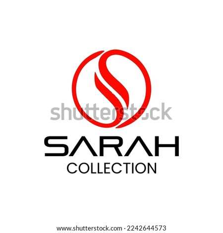 clothing collection, sarah collection, sara logo, s initial, s letter, s brand logo