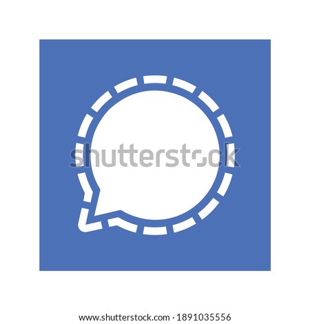 Signal Logo. Signal chat icon in vector with background. Social Media icon vector.