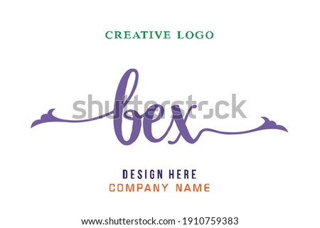 BEX lettering logo is simple, easy to understand and authoritative