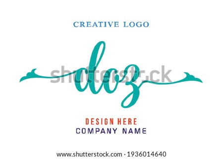 DOZ lettering logo is simple, easy to understand and authoritative Stock fotó © 