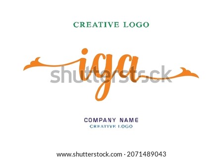 IGA lettering logo is simple, easy to understand and authoritative