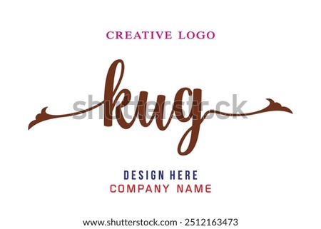 KUG  lettering logo is simple, easy to understand and authoritative